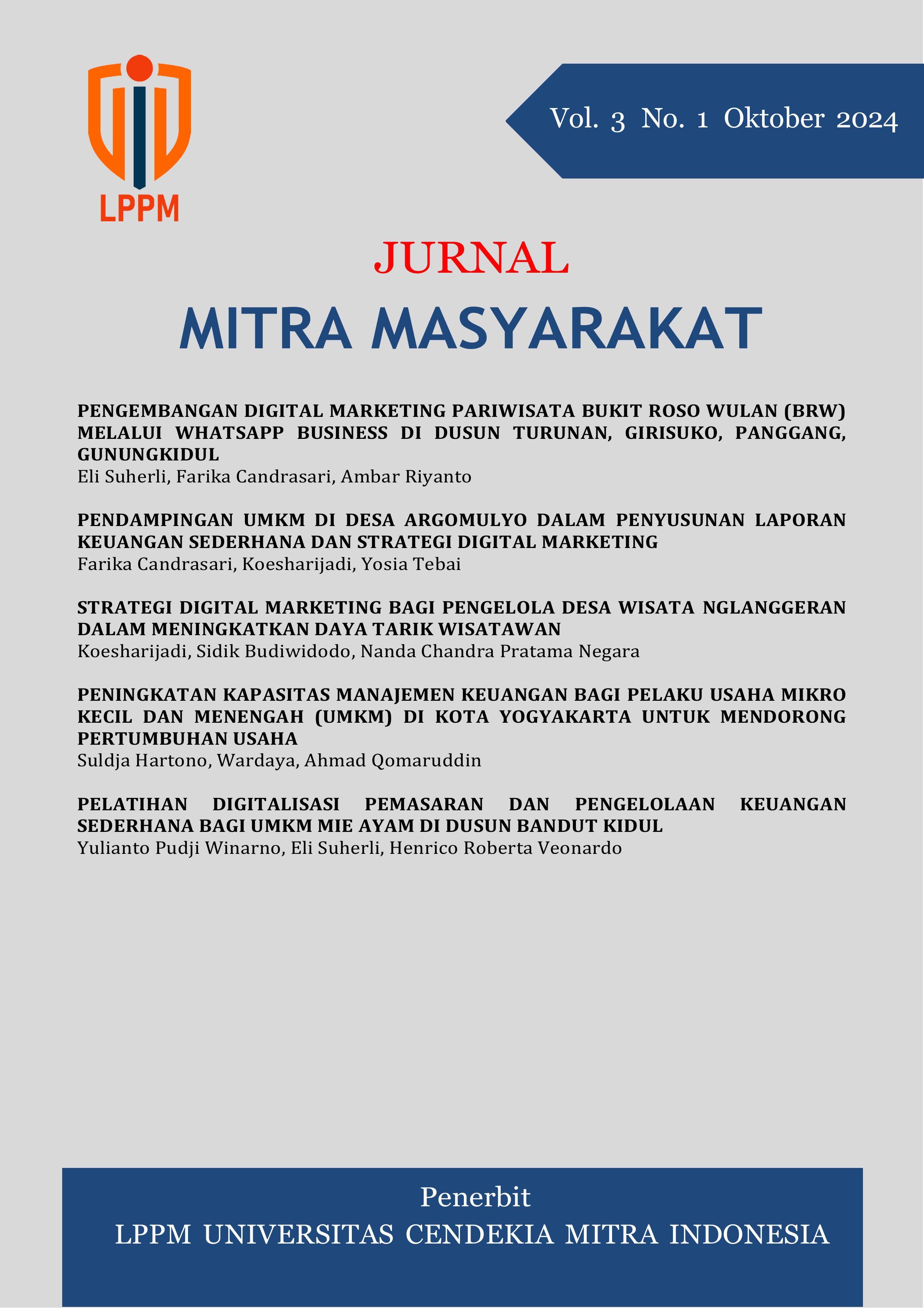 Lihat Vol 3 No 1 (2024): JURNAL MITRA MASYARAKAT VOLUME 3